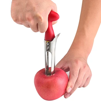 Apple Corer Hruška Srce Odstranjevalec Nož za Odstranjevanje Jedro Semena Slicer Rezalnik Furit Rastlinskih Orodje, Pripomoček, Kuhinjski Pribor