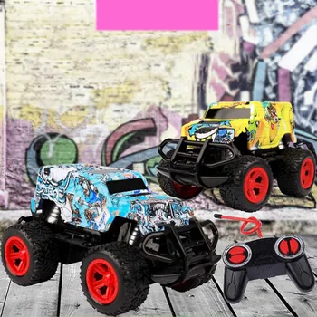 2021 Novo Brezžično Štiri-način Daljinski upravljalnik Off-road Vozilo Model Grafiti Igrača Avto Osebno Otrok Darilo Детские Игрушки