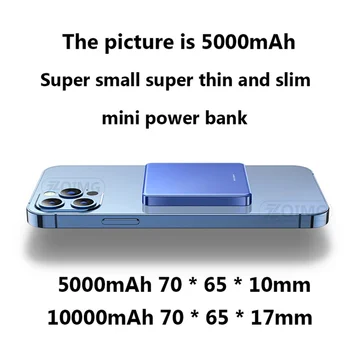 10000mAh Moči Banke 15W Brezžični Magnetni Hitro Polnilec magsafe powerbank Mobilnega Telefona baterije Za iphone 12 xiaomi Samsung