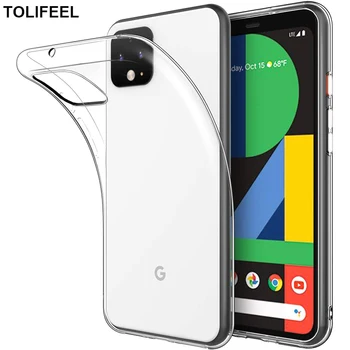 TOLIFEEL Primeru Za Google Slikovnih pik 5 5XL 4 3 XL Mehki Silikon TPU Jasno Opremljena Odbijača Primeru Za Google Pixel 3 4 XL 5 Hrbtni Pokrovček