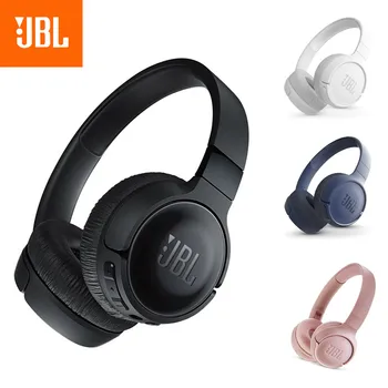 JBL T500BT Brezžične Bluetooth Slušalke Globok Bas Zvok Športne Igre Slušalke z Mikrofonom Hrupa Preklic Zložljive Slušalke original