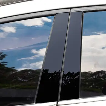 Vrata B C Steber Ogledalo Ploščo Modeliranje Trim Black Novo Paše Za Hyundai Tucson 2016-2018 Zunanjost Deli Kroma Styling