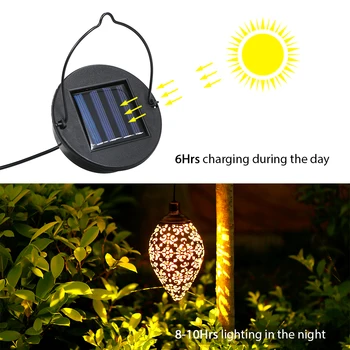Sončna Luč LED Luč Garland Nepremočljiva vrt luč, ki Visi na Prostem Pravljice Luči za Solarno Svetilko Garland Vrtni Okras