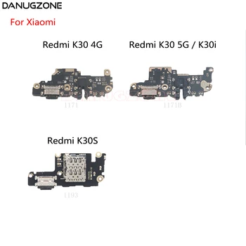 30PCS/Veliko Za Xiaomi Redmi K30 K30i K30S 4G 5G USB Polnjenje Dock Vmesnik Vtičnico, Jack Vtič Priključek za Polnjenje Odbor Flex Kabel