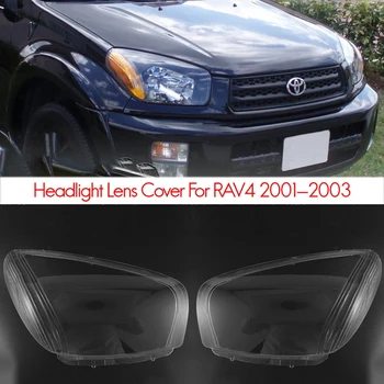Za Toyota Rav4 2001 2002 2003 Stran Avtomobilski Žarometi Kritje vodja svetlobe žarnice Pregleden Lampshade Lupini Objektiv Stekla