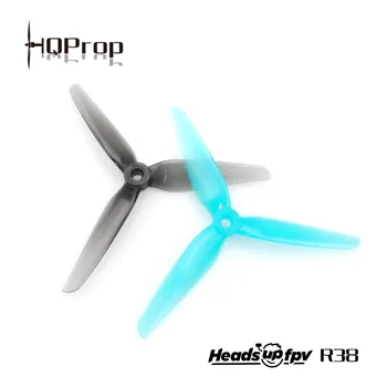 HQPROP HeadsUp R38 5.1X3.8X3 3-Blade PC Propeler za RC FPV Dirke Freestyle 5Inch 5.1 Palčni brezpilotna letala 2206 2207 2306