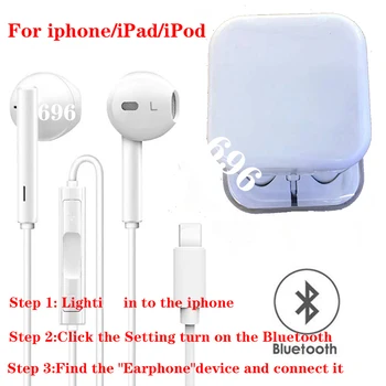 Žično Bluetooth Slušalke Slušalke Za Apple iPhone 11 Pro XR X XS Max 8 7 Plus 6 SE Čepkov z Mikrofonom Slušalke