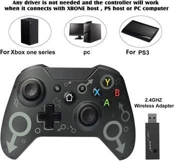 VROČE Gamepad Za Xbox En Brezžični Krmilnik 2,4 GHZ Brezžični Adapter Gamepad Združljiv Z Xbox Eden/Ena S/One X/P3 Gamepad