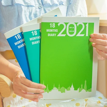 A5 Agende 2021 Mesečni Načrt Za Prenosni Kawaii Angleški Papir Učinkovitost Urnik Knjiga Šoli Pisarniškega Materiala Tiskovine Darila