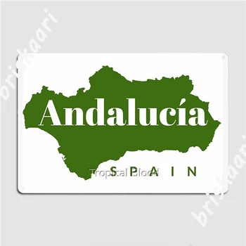 Andalucia, Španija Andaluziji Najboljši Španija Potovanja Kovine Znaki Kino Garaža, Kuhinja osebno Stenski Dekor Tin prijavite Plakati