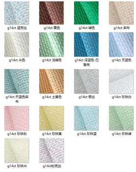 9. 10x10cm Aida krpo 18ct 28ct 40ct navzkrižno šiv tkanine platno mala mreža bele barve DIY šivanje, vezenje