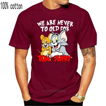 Mi se Nikoli Staro za Mačke in miši T Shirt Tom Ljubitelje Majica Jerry Ljubitelje Majica(1)