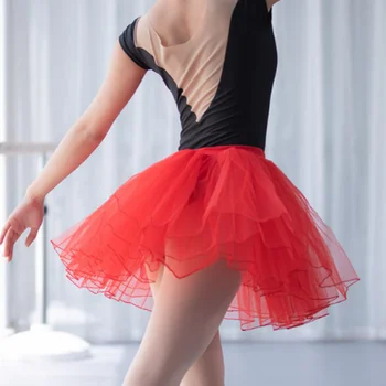 Ženske Ples Practing Balet Oblačila Stopnji Uspešnosti Barva Mehurček Multi-layer Gauzy Krilo