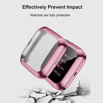 Trak Za Fitbit Obratno 2 3 Smislu Lite Band Z TPU Primeru Screen Protector Odbijača Za Kovinsko Zapestnico Za Obratno Watch Dodatki