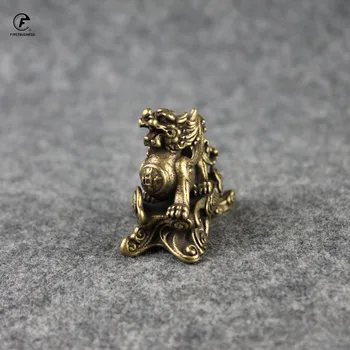 Baker Zmaj Doma Dekoracijo Kitajski 12 Nebesno Živali Maskota Zmaj Miniature Figur Medenina Pisarne Feng Shui Dekor Obrti