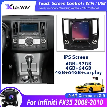 4G +64 G Za Infiniti GPS navigacijski DVD predvajalnika 2 Din Za Infiniti FX35 2008 2009 2010Car radio podporo carplay multimedijski predvajalnik