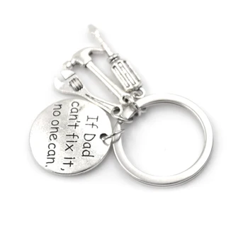 Za Ženske, Moške, Če Oče ne More Popraviti, Ga nihče Ne More Obesek Popravilo Kit Keychain Keyring Key Ring Ključnih Verige Nakit izvijačem
