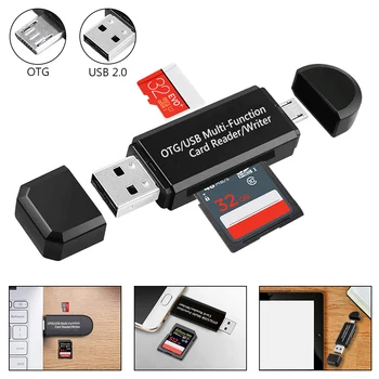 USB Bralnik Kartic SD TF Kartice USB 2.0, Cardreader Smart Pomnilnik Micro USB OTG Flash Disk, CardReader Adapter za Prenosni RAČUNALNIK Acessories