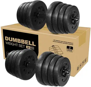 2021 30 kg Ročka Teža Set Nastavljiv Fitnes Dumbbell Nastavite Varnost Non-Slip Utežmi Telovadnici Izvajanje Usposabljanja Equitment 2021