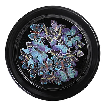 1Box Čisto Ročno Lesna Celuloza 3D Nail Art Majhne Butterfly Lak za Tiste Nakit Design DIY Nail Art Okras Pribor Orodja