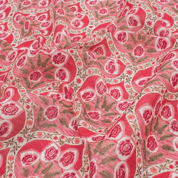 Roza vrtnice natisni ramije perilo tkanine za majica obleke tissus au mètre telas por metro tissu ткань для шитья šivanje tela vestido