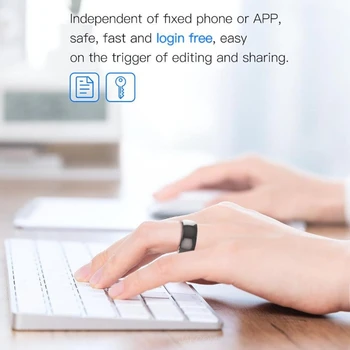 R4 Smart Obroč Nepremočljiva Dustproof Fallproof Smart Obroč za Windows NFC Mobilni Telefon Večfunkcijsko Čarobni Prst Prstan F2TD