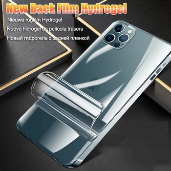 Polno Kritje Mat Hydrogel Film Za iPhone 11 12 MAX Pro Mini Zaslon Patron X XR XS 7 8 6 6S Plus SE 2020 Zadnji Film Ni Stekla