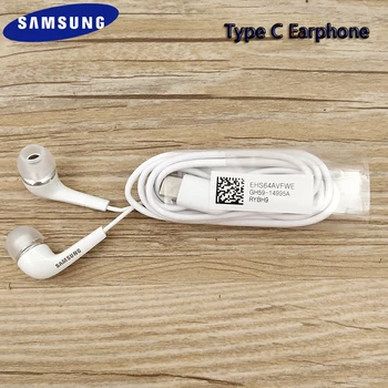 Samsung Note 10 20 Tip C Slušalke za V uho Žični Mikrofon Nadzor Glasnosti USB-C Slušalke Za Galaxy S20 Plus S20 Opomba 20 Ultra A8S A80