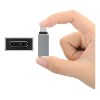 USB Tip C Tip C C USB 3.1 USB 3.0 Tip A Moški-Ženski Adapter Pretvornik Sivo Spodbujanje