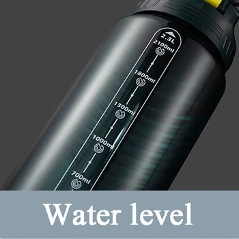 Nove Športne Steklenice Vode 3L 2.3 1.7 L L Plastični Prostor Slame Pokal Fitnes Prenosni Prevelik Pijačo Steklenico Zmogljivosti Zunanji grelnik vode