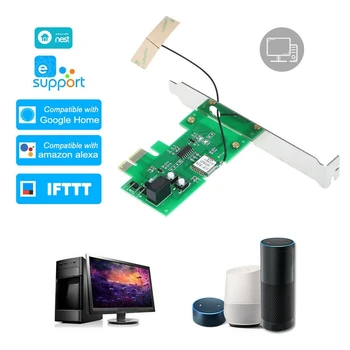 WiFi Smart Rele Modul za kartico Mini PCI-E Namizni RAČUNALNIK Glas Daljinski upravljalnik Sim Vklop/IZKLOP Boot Kartico Delo z Alexa googlova Domača stran IFTTT