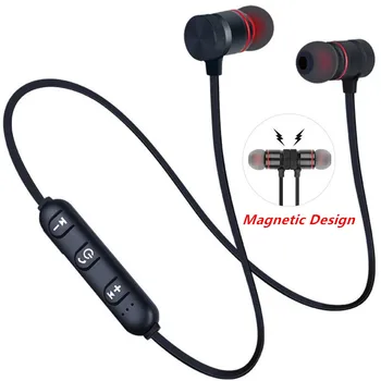 5.0 Bluetooth Slušalke Športne Neckband Magnetni Brezžične slušalke Stereo Čepkov Glasbo, Slušalke Z Mikrofonom Za xiaomi Samsung