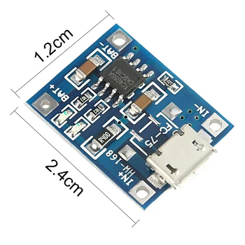 Mikro Mini USB 5V 1A TP4056 Litijeva Baterija, Polnilnik Modul za Polnjenje plošče Z Zaščito Dual Funkcije 1A Li-ion