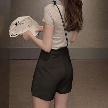 Plus Velikost Hlače Ženske Poletje Priložnostne Trdna Preprost Urad Dama Slim korejski Slog, ki je Vse-tekmo Eleganten Modni Clubwear Visoko Pasu
