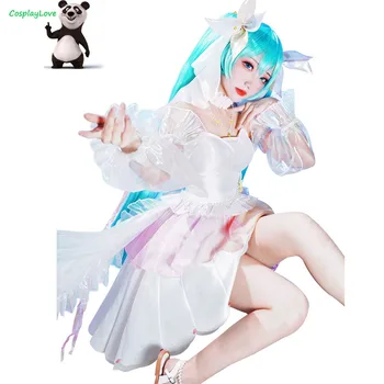CosplayLove Vocaloid 2021 Miku KOPALKE Cosplay Kostum Obleko Za Dekle za noč Čarovnic, Božič