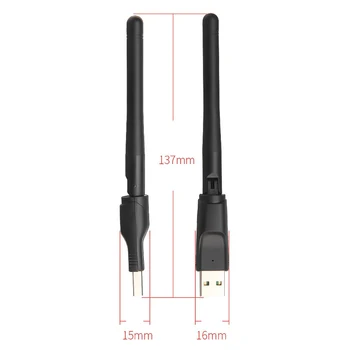 10pcs WiFi Brezžično Omrežno Kartico USB 2.0 150 M 802.11 b/g/n, LAN vmesnik z vrtljiva Antena za Laptop PC Mini Wi-fi Dongle
