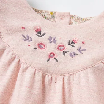DBM17175 dave bella pomlad baby dekleta srčkan cvjetnim tiskanja kompleti oblačil otroci moda dolg rokav določa otrok 2 kosa obleko
