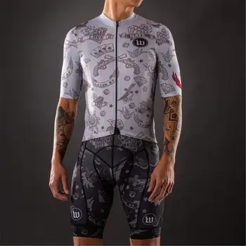 2020 Wattie črnilo Pro Team hlače z oprsnikom bo Ustrezala moške kratek sleeve Kolesarjenje Maillot Kolesarjenje določa kolo jersey hlače, hlače z oprsnikom Ropa ciclismo hombre