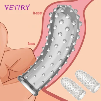 Klitoris Erotični Stimulator Rokavice za Odrasle Igre Spogledovanje Prst Rokavi Moški Masturbacija Ženska Masturbacija Sex Igrače za ženske