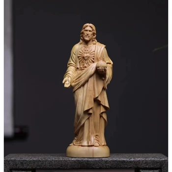 Lesene Jezus Doma Dekoracijo Verske Šimšir Kip