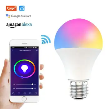 15W Smart Žarnice, LED Lučka za Delo Belo Zatemniti časovna Funkcija Žarnica Glasovni Nadzor Svetilke Žarnice Opremo Doma