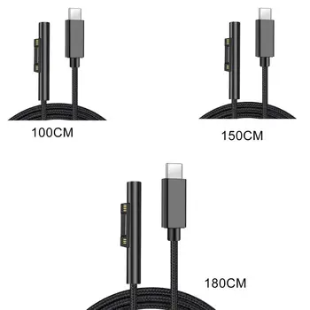 Polnjenje Kabel 3A Tip-c 1/1.5/1.8 m Laptop Polni Kabel za Surface Pro 3/4/5/6