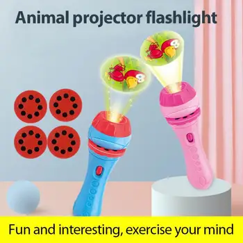Otroci Svetilka Zgodba Knjige Projektor Baklo Začetku Izobraževalne Light-up Igrače Spanja Svetlobe Vrtec Pravljica Projekcija Lučka za Darilo