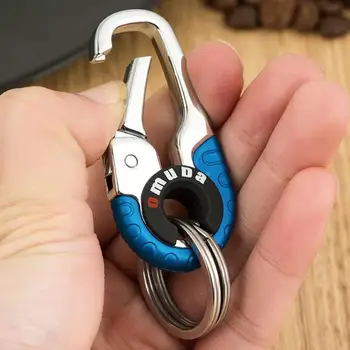 Moški Keychain Key Ring Kljuko na Prostem Jekla Plezanje termometer Carabiner Sponke kompas N2S1