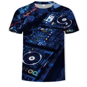 2021 Nov Poletni Modni O-Ovratnik moška T-Shirt DJ Scene Disco 3D Tiskanih Priložnostne T-Shirt za Moške Azijskih Velikost S-6XL T-Majice Za Moške