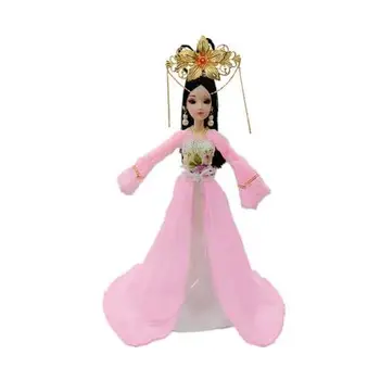 30 cm Kitajski Tradiciji Royal Queen Hanfu Princesa Lutka Obleko Dekle DIY Make Up Igrača, Lutka z Dodatki za Dekleta Darilo
