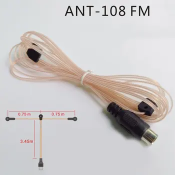 ANT-108 3,2 m 75 Ohm FM Radijski Antenski Kabel, Ženski Konektor za Notranji Dom Avdio Radio Stereo Sprejemnik