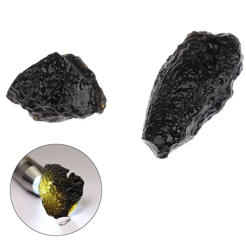 1pcs Tektite Meteorite Raw Vzorcu Mineralnih Rock Železa, Kamna Grobo Črna