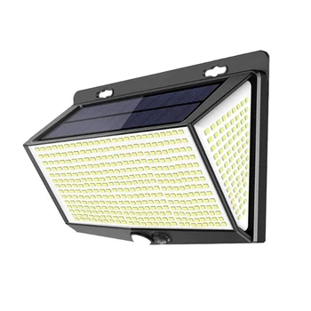 468 LED Solar Powered Light 3 Načini Vodotesen Svetlobni Senzor Gibanja Samodejno Osvetlitev Stenske Svetilke Doma Ulica Dekoracijo