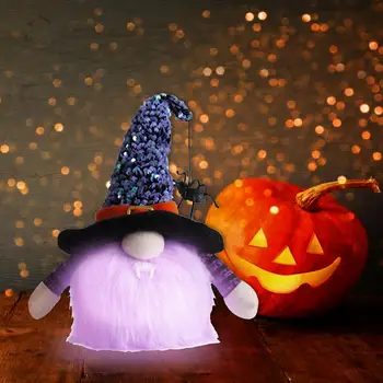 2021 Nova Halloween Žareče Brezosebna Lutka Gnome Okraski Smešno Plišastih Lutke Halloween Okraski